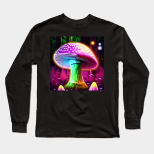 Shrooms Blacklight Poster Art 9 Long Sleeve T-Shirt